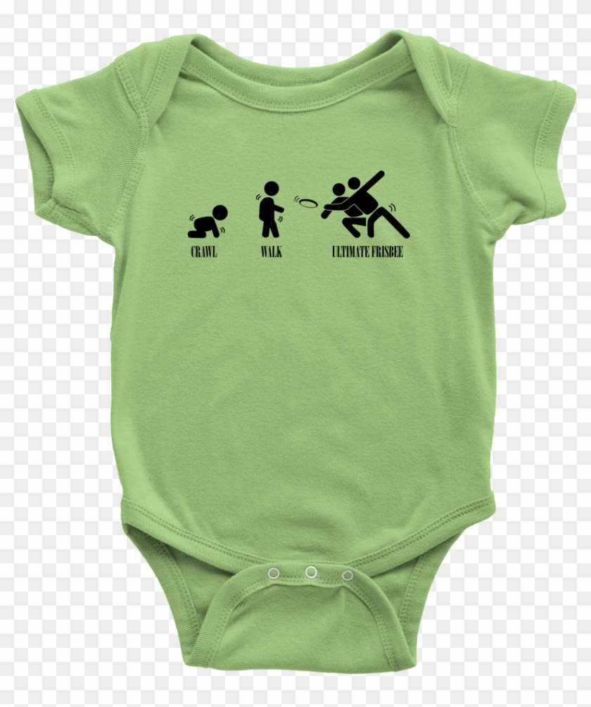Ultimate Frisbee Baby, Ultimate Frisbee Onesie, Walk - Infant Bodysuit Clipart