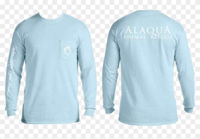 Long Sleeve - Chambray Comfort Colors Pocket Long Sleeve Clipart
