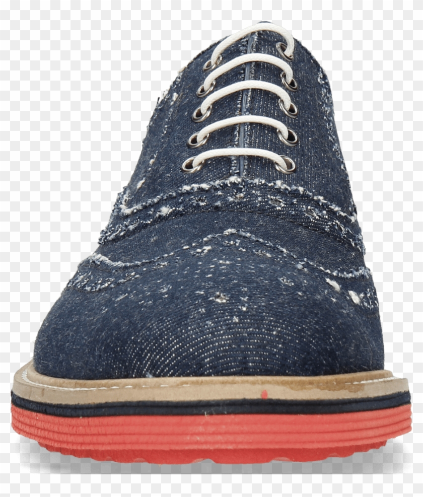 Oxford Shoes Trevor 1 Denim Dark Blue - Suede Clipart