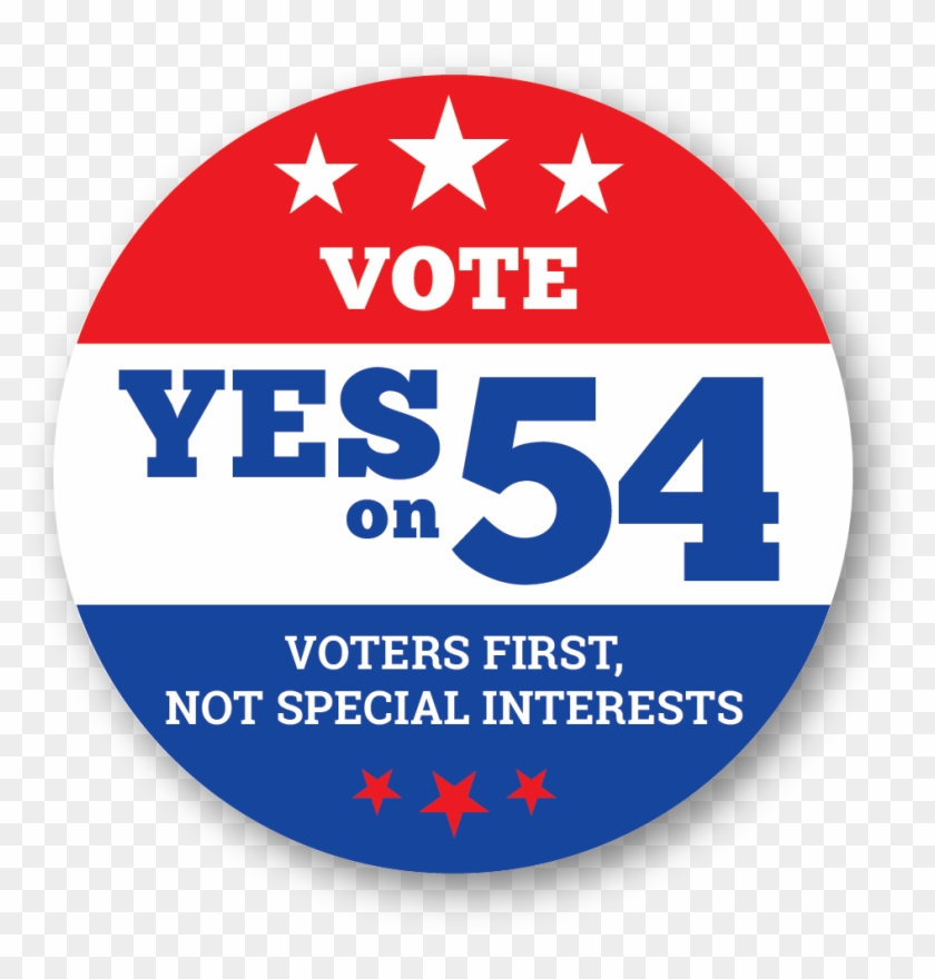 Transparent California - Yes On Prop 54 Clipart #4205799