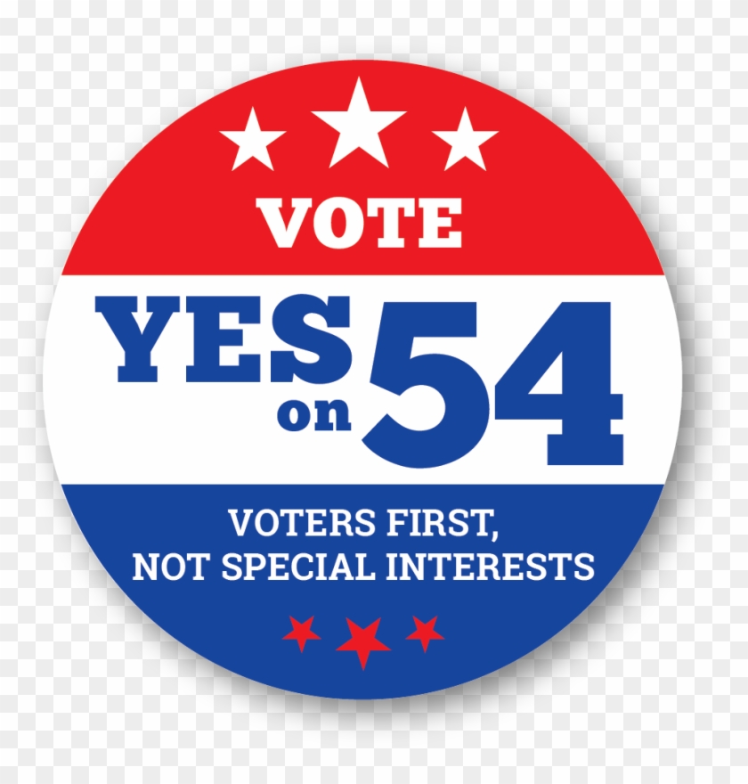 Transparent California - Yes On Prop 54 Clipart