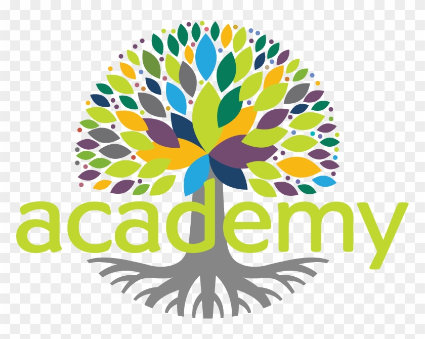 Academy Logo Full Colour Lighter Grey - Roots And Wings Clipart - Png Download