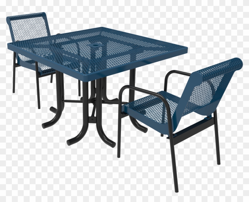 Charming Square Patio Table And Standard Metal Square - Outdoor Table Clipart #4206517
