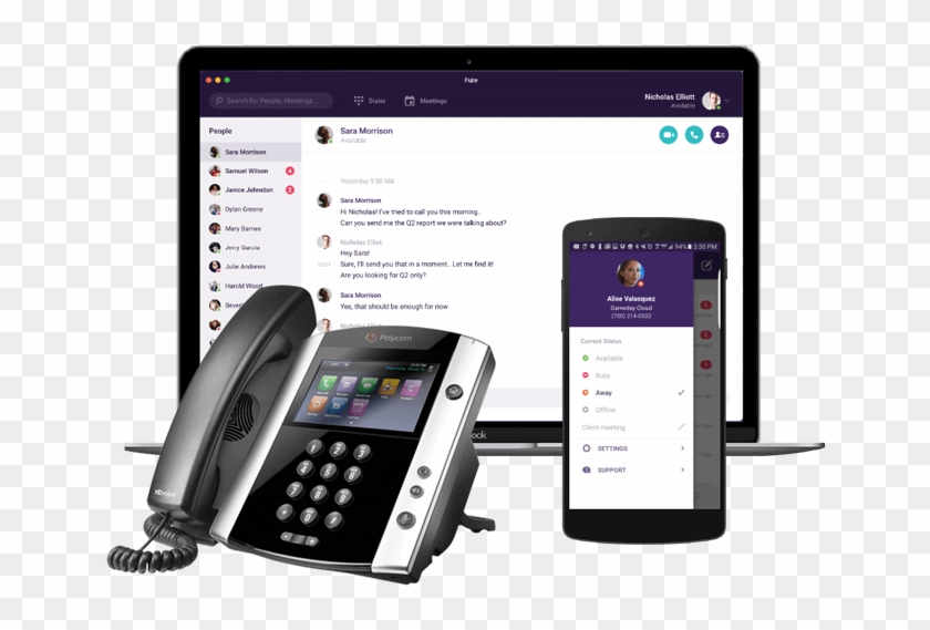 Any Communication, One Platform - Polycom Vvx 600 Clipart #4207176