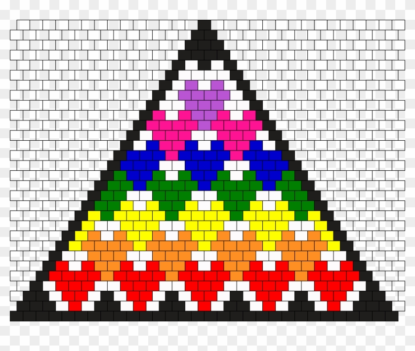 Rainbow Hearts Bikini C Bead Pattern - Bruges Clipart #4207573