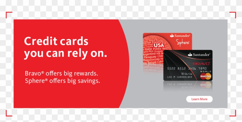 Santander Credit Card Graphic Design Clipart 4207636 Pikpng