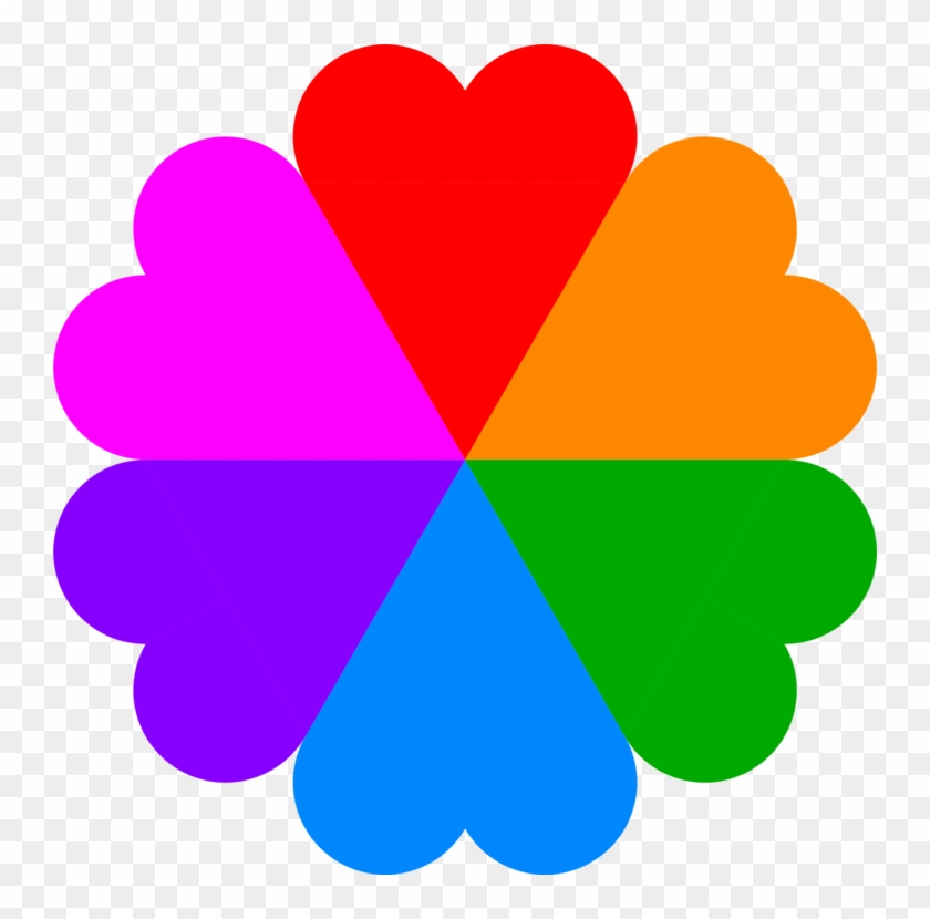 Flowerheart Color Magenta Rainbow - Stargazer Eye Dust 24 Clipart #4207704