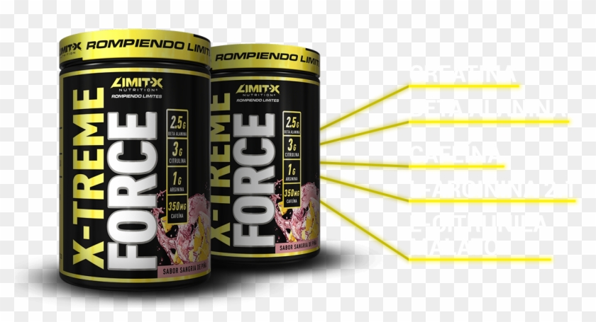 Banner Web Xtreme Force - Bodybuilding Supplement Clipart