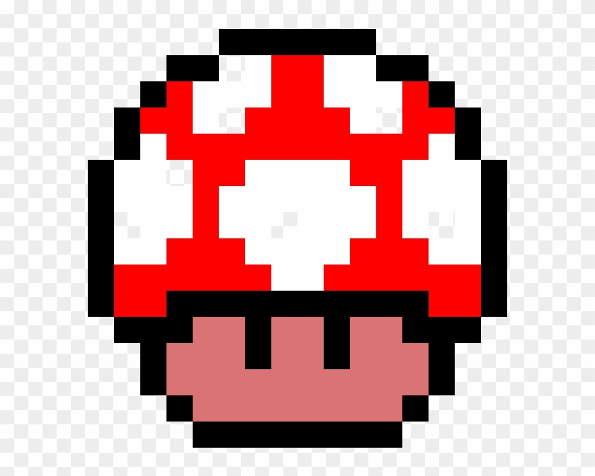 Super Mario Mushroom 8bit Clipart