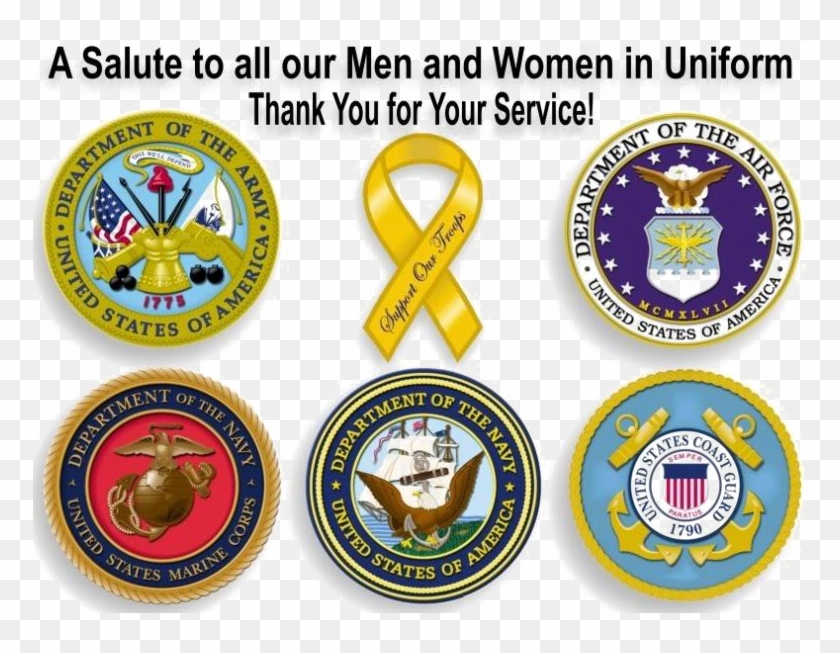 Armed Forces Day Png Image - Army Navy Airforce Marines Badges Clipart