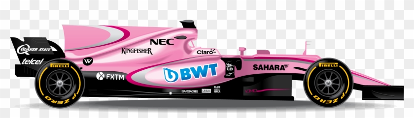 4th Place - Formula One Car Clipart