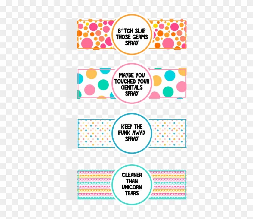 Spray Can Labels Png - Circle Clipart #4209036