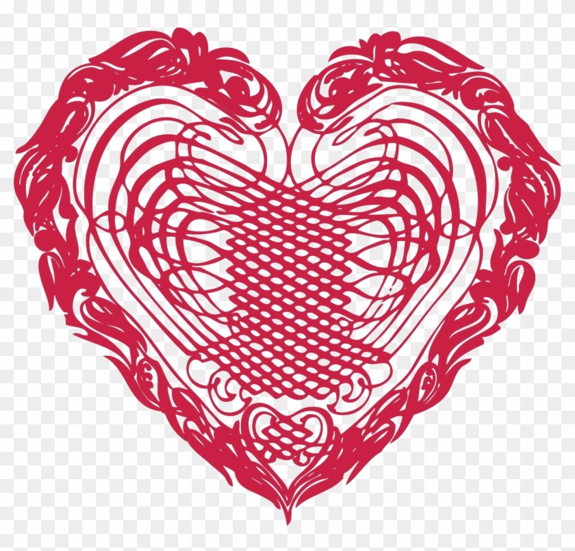 Heart Doily Svg Cut File - Heart Clipart