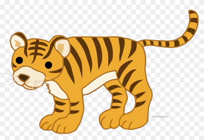 Golden Rod Color Cartoon Tigger Clipart Png - Tiger Clip Art Transparent Png #4209842