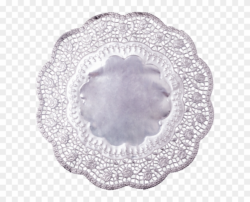 Doilies Rose Silver, Ø 36cm - Circle Clipart