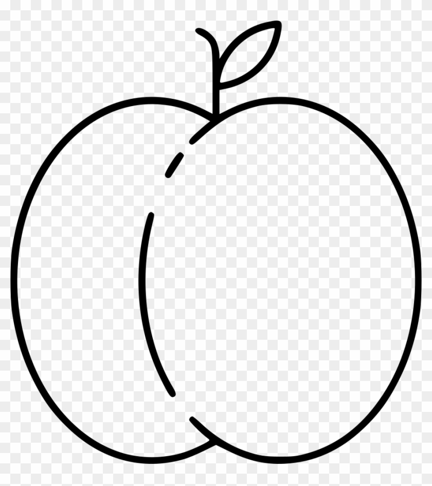 Peach Fruit Peaches - Peach Svg Free Clipart #4210264