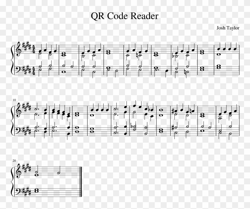 Rebirth Rezonate Piano Sheet Music Clipart