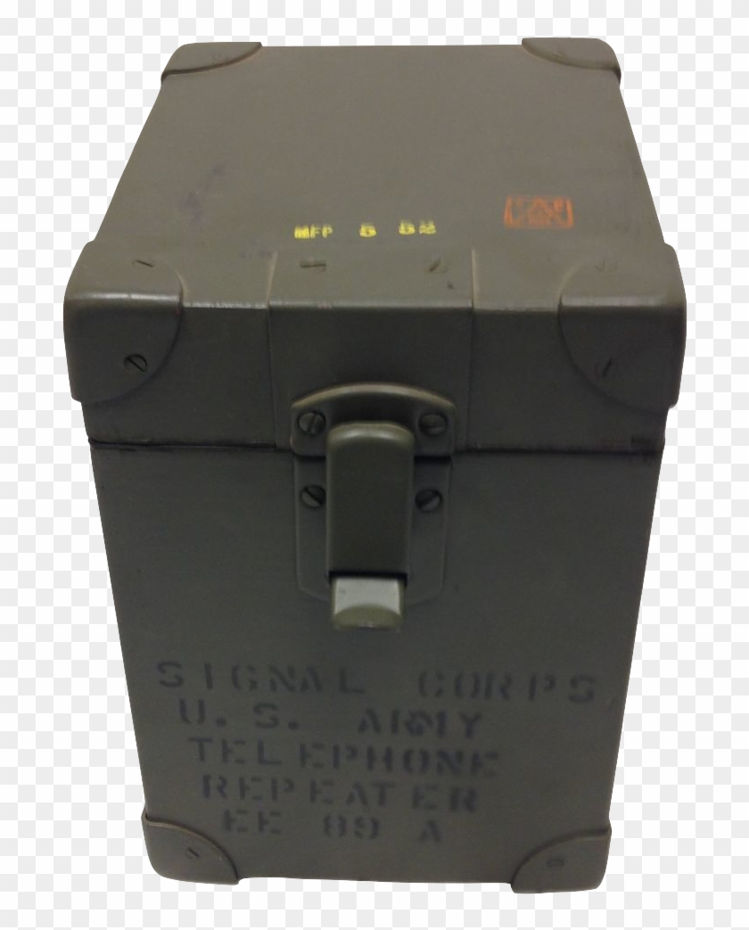 Geninuine Wwii Wooden Us Army Telephone Repeater Box - Box Clipart
