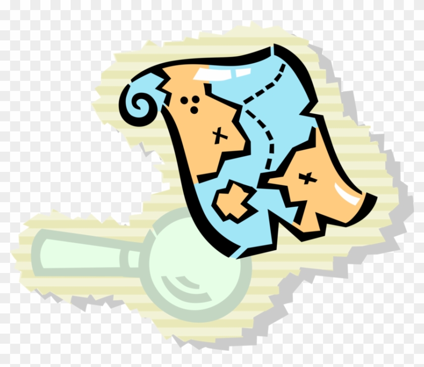 Vector Illustration Of Buccaneer Pirate's Treasure Clipart