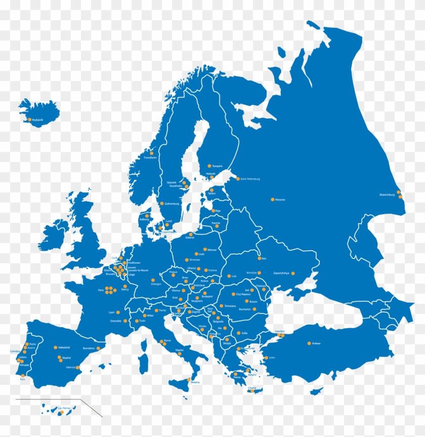 Europa Png - Board Of European Students Of Technology Map Clipart
