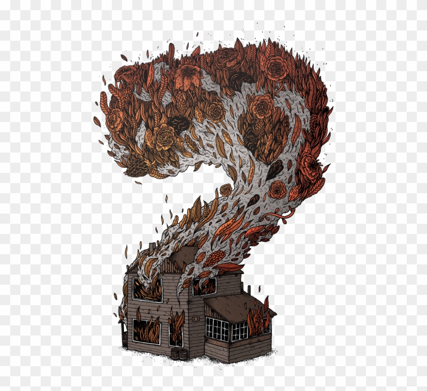 Burning House Png - Illustration Clipart