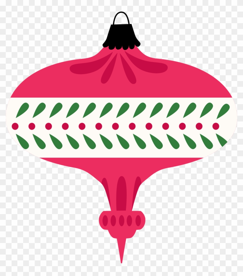 Merry & Bright Ornament Clipart #4211787