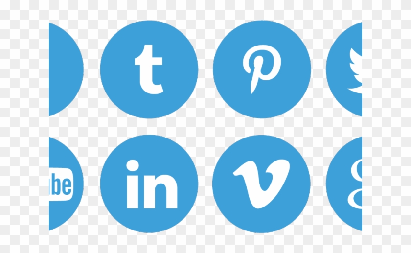 Social Media Icons Clipart Social Reach - Circle - Png Download