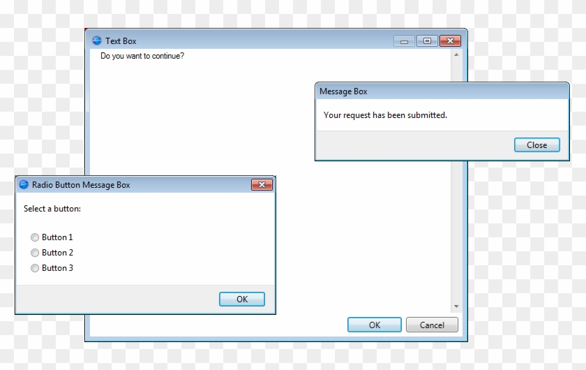 Pop Up Message Example Clipart