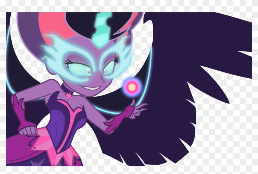 Darthlena, Clothes, Dark Magic, Dress, Equestria Girls, - Mlp Eg 3 Midnight Sparkle Vectors Clipart #4212246