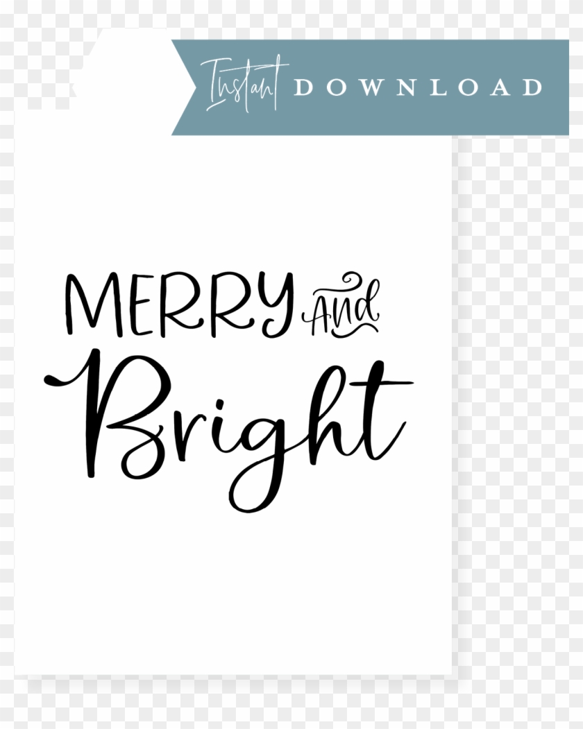 Merry And Bright Png Clipart #4212355