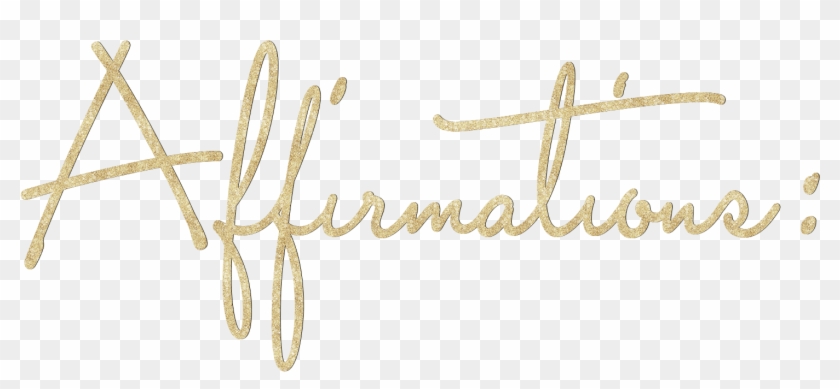 Xo-affirmations - Calligraphy Clipart