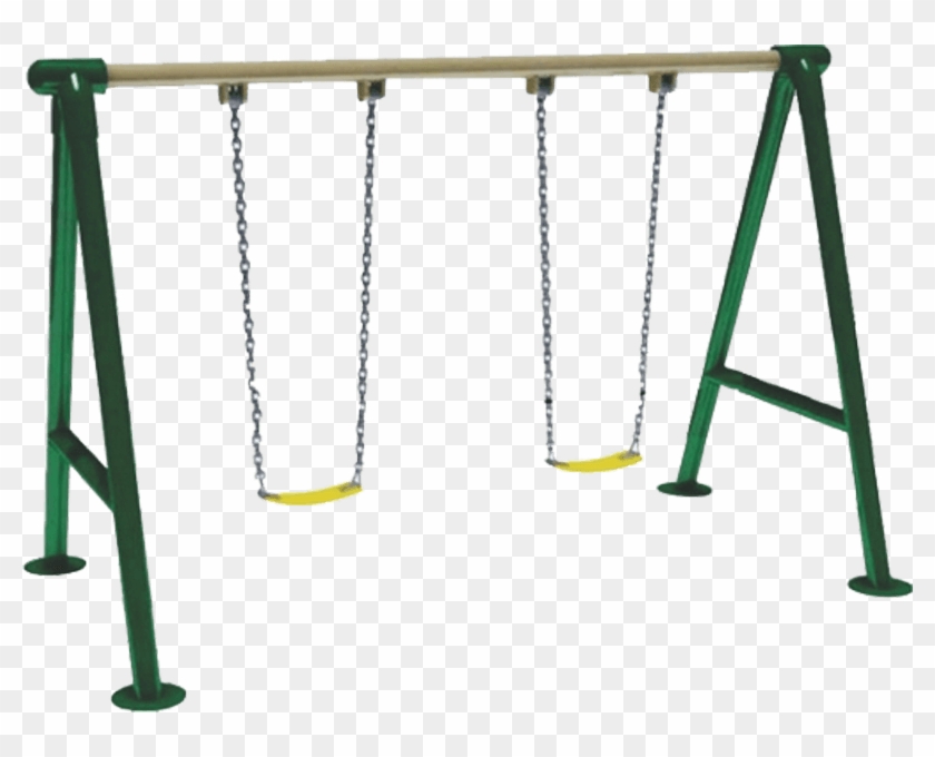 Double Swing With Frp Seat - Swings Png Clipart #4212484