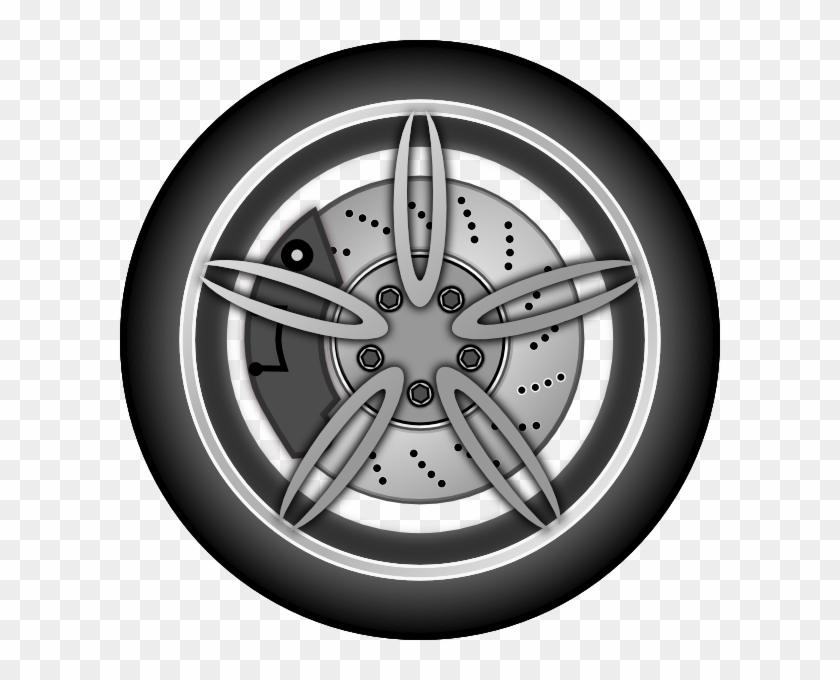Wheel Clip Art - Car Wheel Clipart - Png Download #4213110