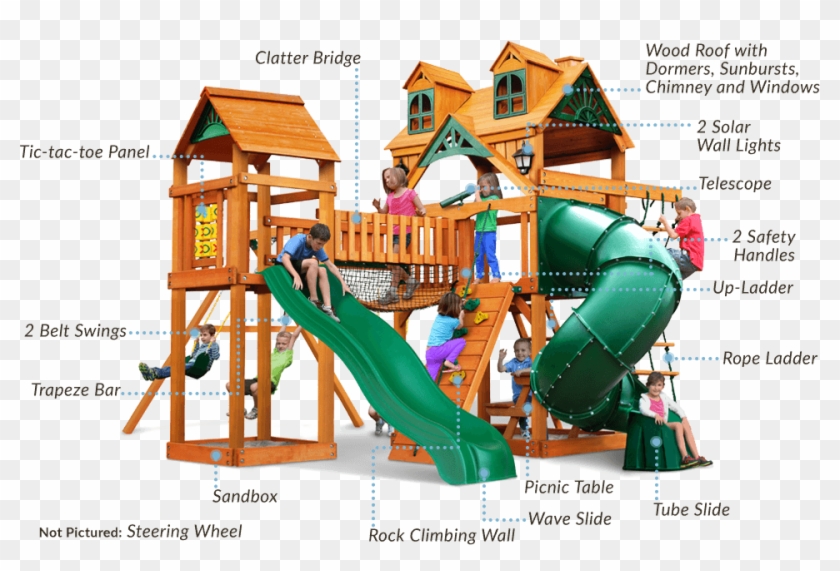 Alpine Wave Slide - Gorilla Playsets Malibu Deluxe 1 Clipart #4213508