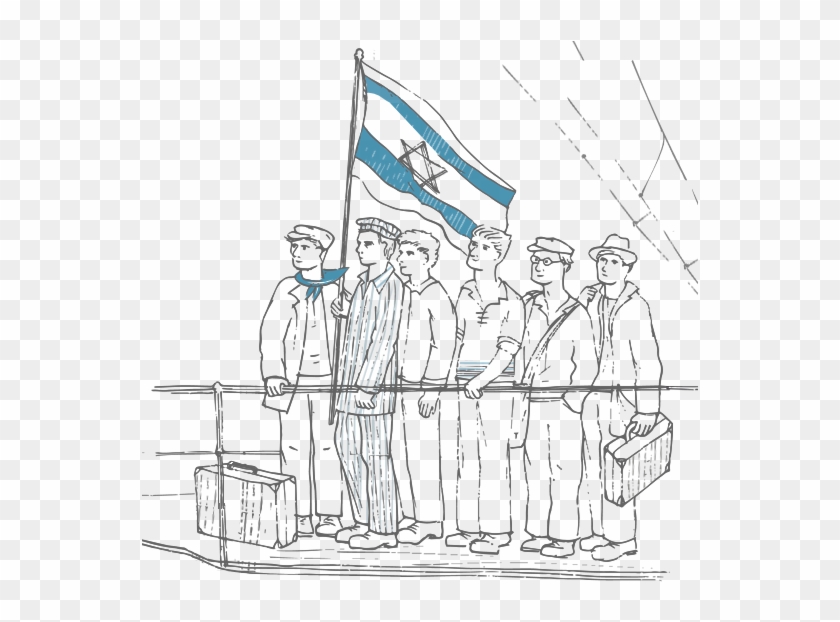 Holocaust Survivors And The State Of Israel - Israel Drawing Png Clipart