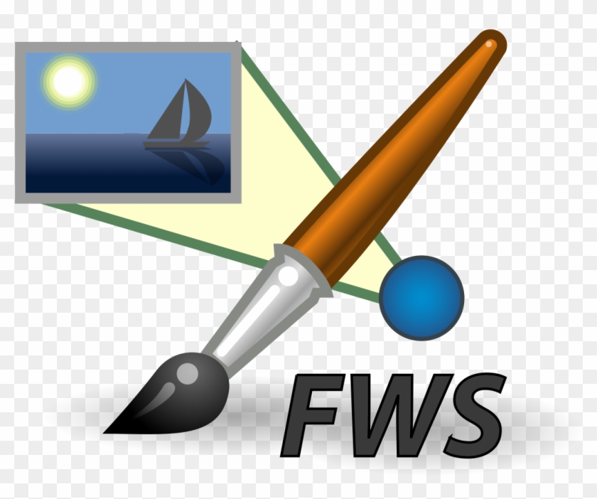File - Bilderwerkstatt Icon - Svg - Microsoft Paint Brush Tool Clipart