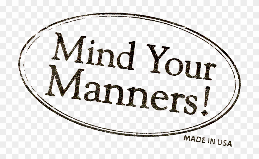 Social Manners - Mind Your Own Manners Clipart