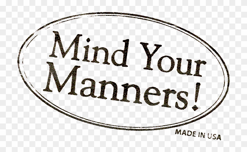 Social Manners - Mind Your Own Manners Clipart #4214318