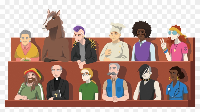 Jury Selection - Cartoon Clipart