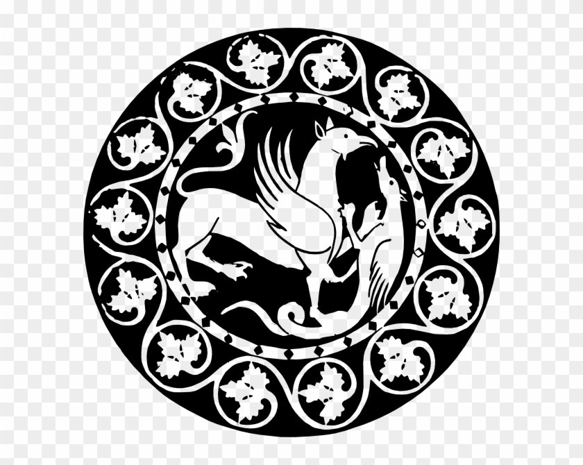 Circle Dragon Silhouette Hd Clipart #4214400