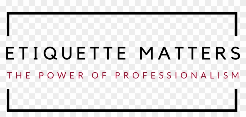 Etiquette Matters - Carmine Clipart