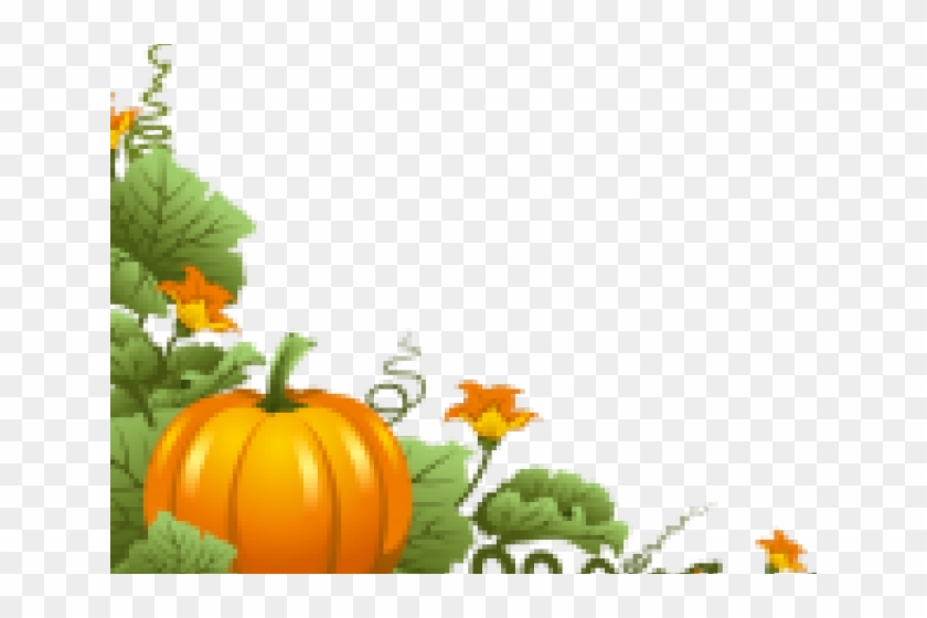 Pumpkin Vine Clipart - Pumpkin With Vines Clipart - Png Download