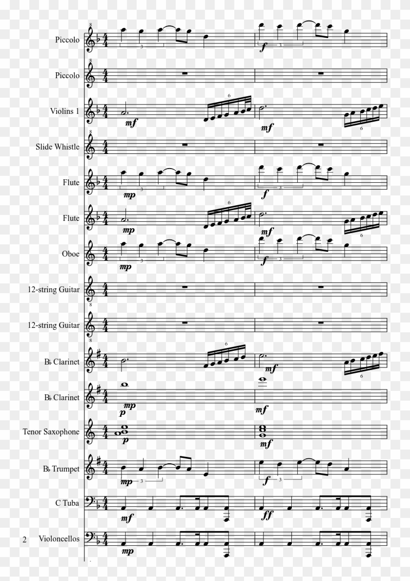 Manhattan Skyline Sheet Music 2 Of 22 Pages - Power Rangers Ninja Steel Theme Song Lyrics Clipart #4214797