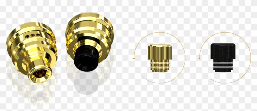 Wismec Luxotic Tobhino Bf Rda Gold Tank Atomizer - Brass Clipart #4214824