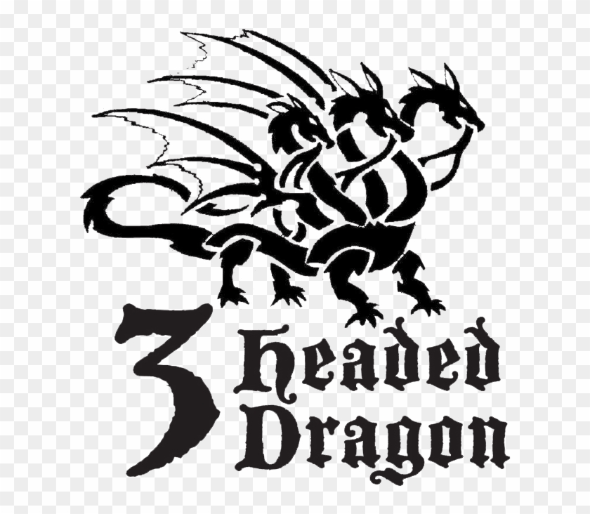 3 Headed Dragon - Three Headed Dragon Logo Clipart