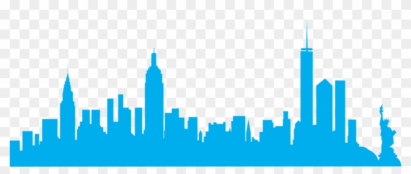 City Skyline Silhouette Nyc Clipart #4214884