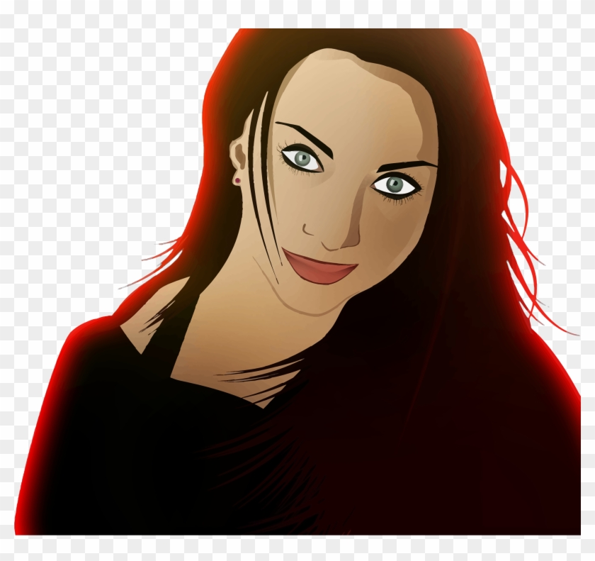 This Free Icons Png Design Of Female Glamour Portrait - Cizgi Kadın Clipart