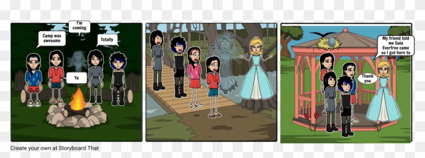 Camp Scary - Cartoon Clipart #4215266