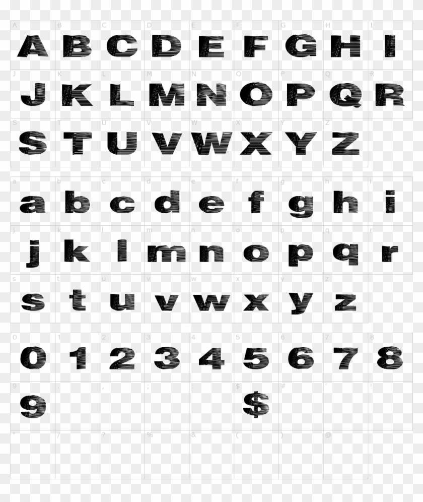 Heat Wave Font - Shodo Font Clipart