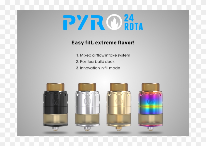 Vandy Vape Pyro Rdta Gold - Vandy Vape Pyro Rdta Uk Clipart #4215672